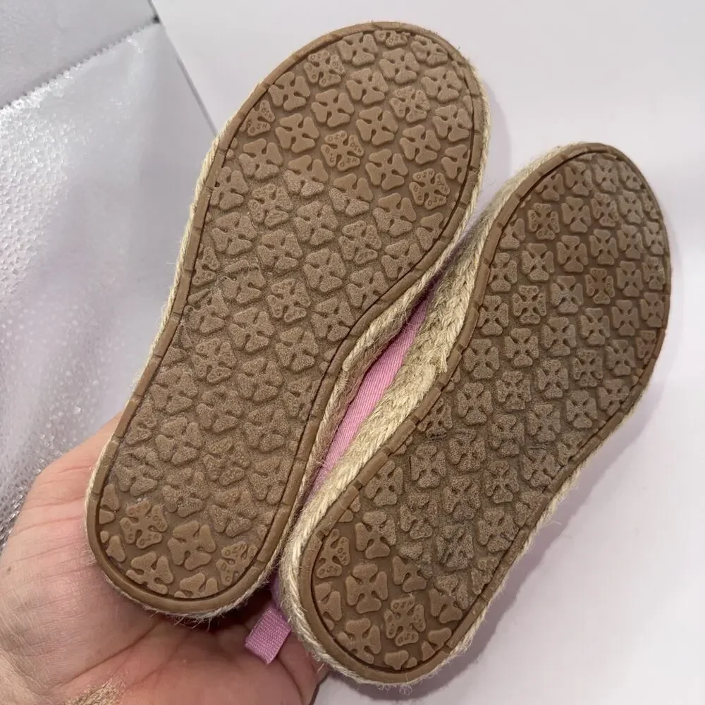 Size 12M - Girls Oshkosh Slip-On Pink Shoes with Lemons
